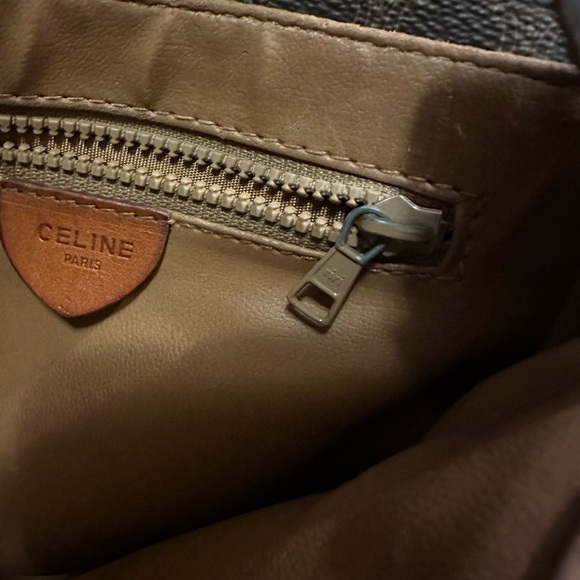 Celine brown macadam coated bag - Picture 4 of 9